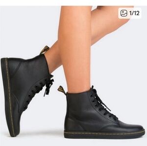 Dr. Martens Black Lace Up Women's Boots